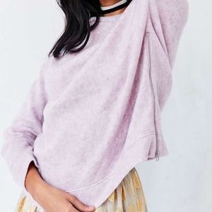 Urban Outfitters Fuzzy Sweater with Side-zip